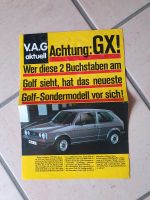 Altes Prospekt Golf GX Sondermodell Niedersachsen - Bardowick Vorschau