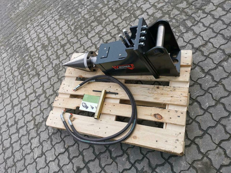 Kegelspalter 3-7to (INKL MWST) Minibagger HKS400 MS03 Holzspalter Drillkegel Erdbohrer in Wettringen