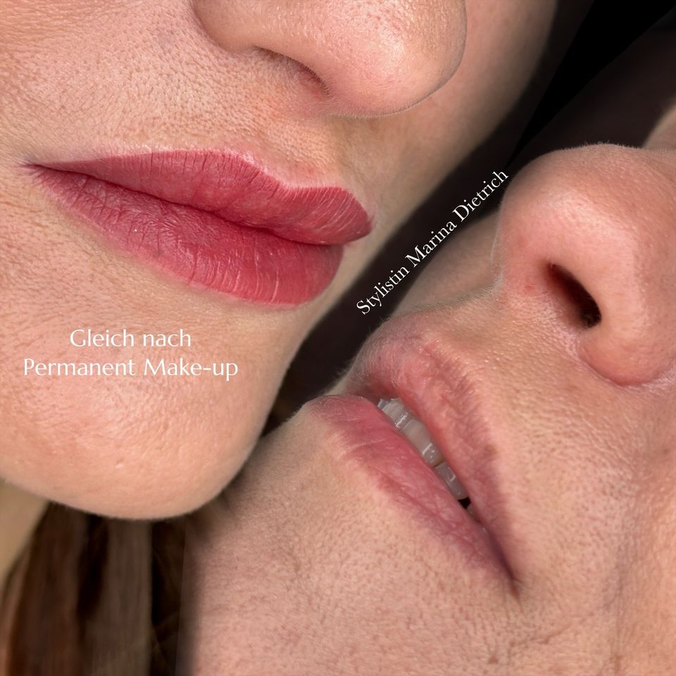 Model für Permanent Make-up Lippen , Lippen Tattoo, Lippenkontur in Leipzig