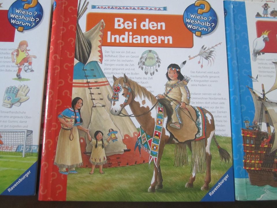 Wieso? Weshalb? Warum? Bücher Fußball , Indianer , Piraten cool in Dillingen (Saar)