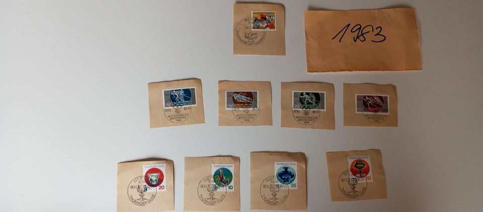 BRIEFMARKEN Sammlung DDR 1983 gestempelt 9 Stück Sonderstempel BE in Berlin