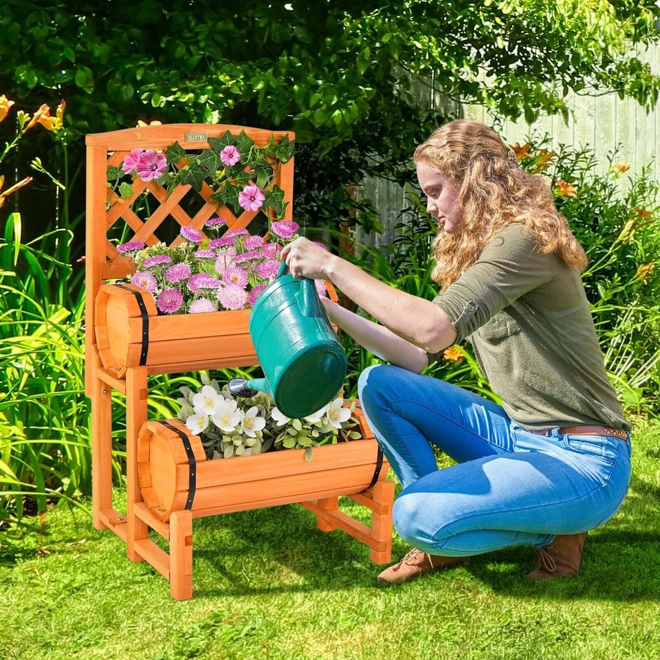 Hochbeet Rankgitter Pflanzkasten Blumenkasten Kletterpflanzen in Weilburg