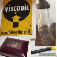 Viscobil Blechschild Emaille Schild Oelflasche Stift usw. Nordrhein-Westfalen - Euskirchen Vorschau