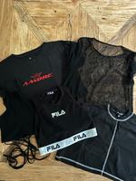 Kleiderpaket schwarz crop top Amore rot weiß mesh top Party chic Münster (Westfalen) - Centrum Vorschau