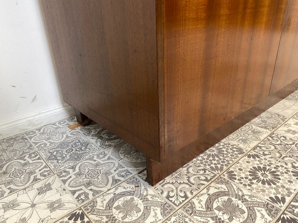 WMK Minimalistischer und sehr geräumiger Retro Kleiderschrank mit perfekter Aufteilung # Schrank Wäscheschrank Schlafzimmerschrank Wardrobe Garderobe 50er 60er Mid-Century Vintage # Lieferung möglich in Berlin