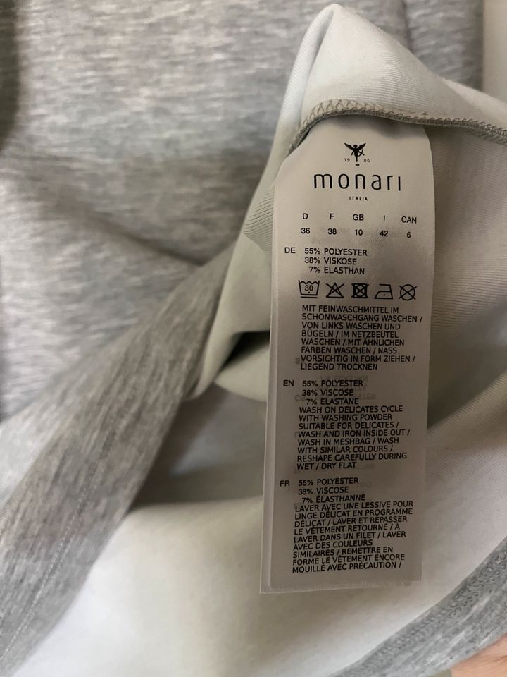 Monari Damen Sweatshirt Gr. 36 hellgrau NEU ohne Etikett in Kappeln
