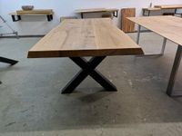 Esstisch Eiche Maßanfertigung X-Gestell Tisch vollmassiv massiv Nordrhein-Westfalen - Herford Vorschau