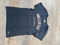 Hollister T-Shirt Gr. S Damen blau rosa Basic Schriftzug Hessen - Groß-Gerau Vorschau