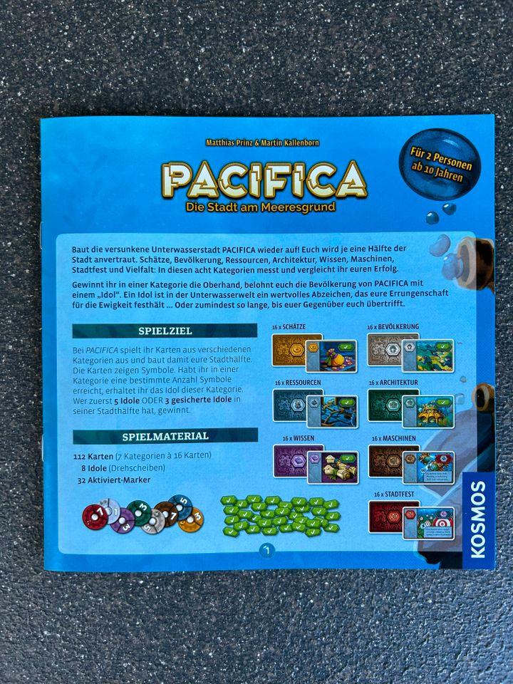 Pacifica - Die Stadt am Meeresgrund - 2 Pers. Spiel in Essen-Haarzopf