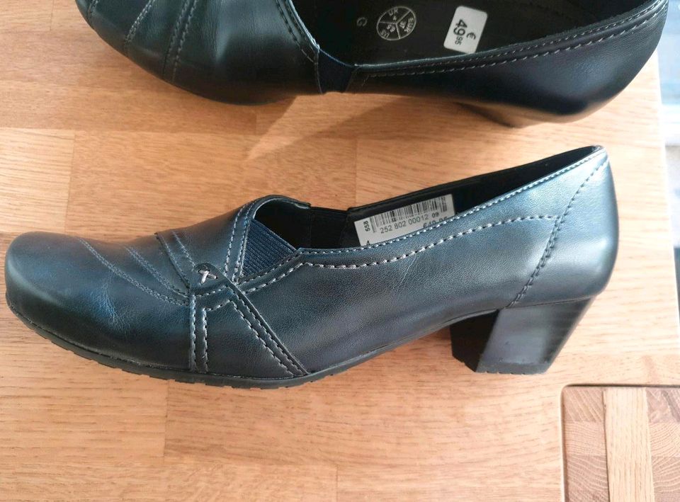 Pumps Schuhe Ara Gr. 37 G Luftpolster Sohle dunkelblau in Mönchengladbach