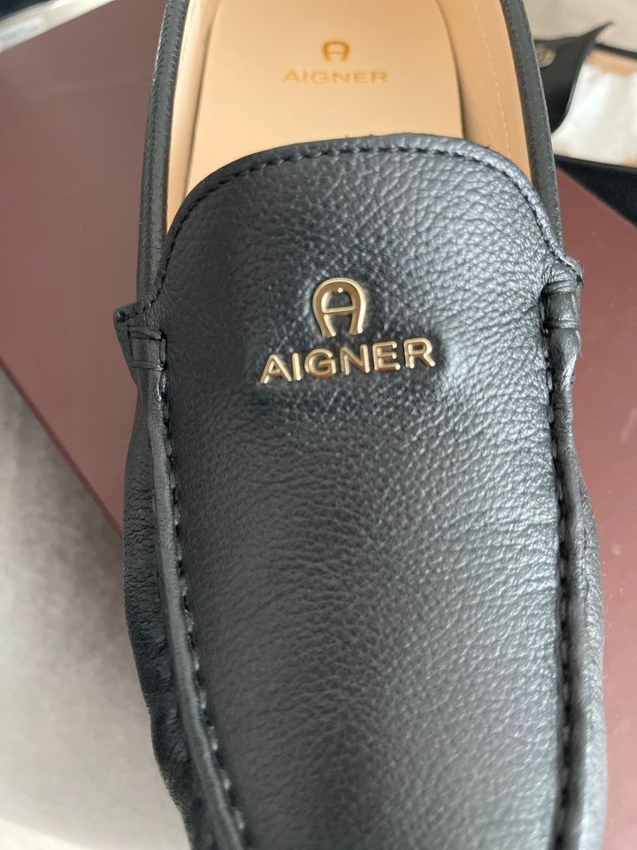 Aigner MOCCASSINS SCHWARZ in Hamburg