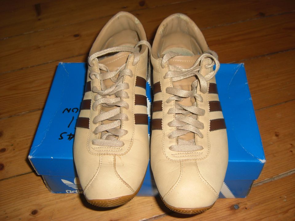 ADIDAS REKORD GR.44 SELTEN WILDLEDER BEIGE ORIGINAL in Berlin