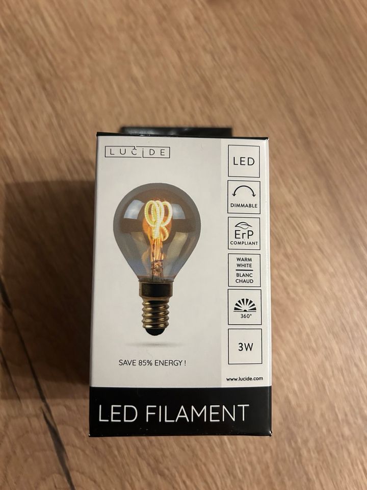 4x Lucide LED E14 Glühbirne  2200 Kelvin 115 Lumen Leuchtmitte in Waldheim