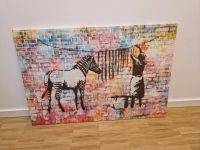 Banksy Leinwandbild 90x60, Zebra Hessen - Darmstadt Vorschau