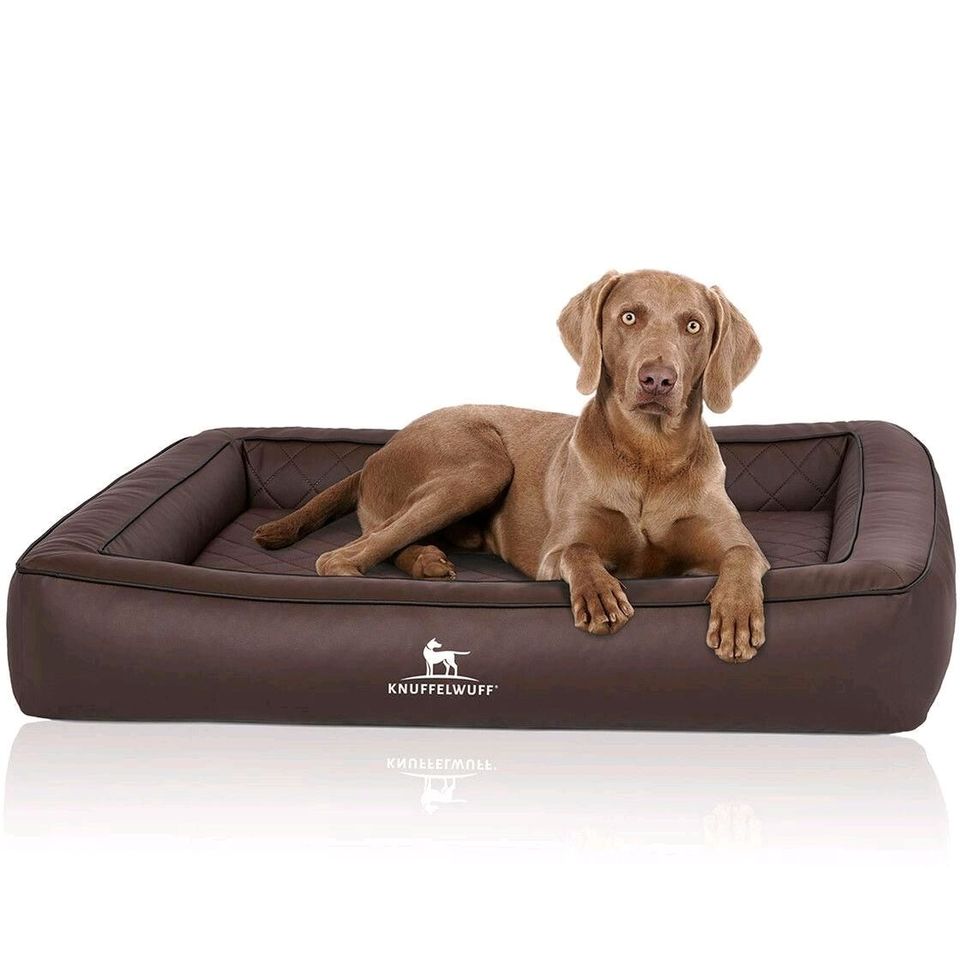 Knuffelwuff Orth. Hundebett Hampstead braun M-XXXL in Calden