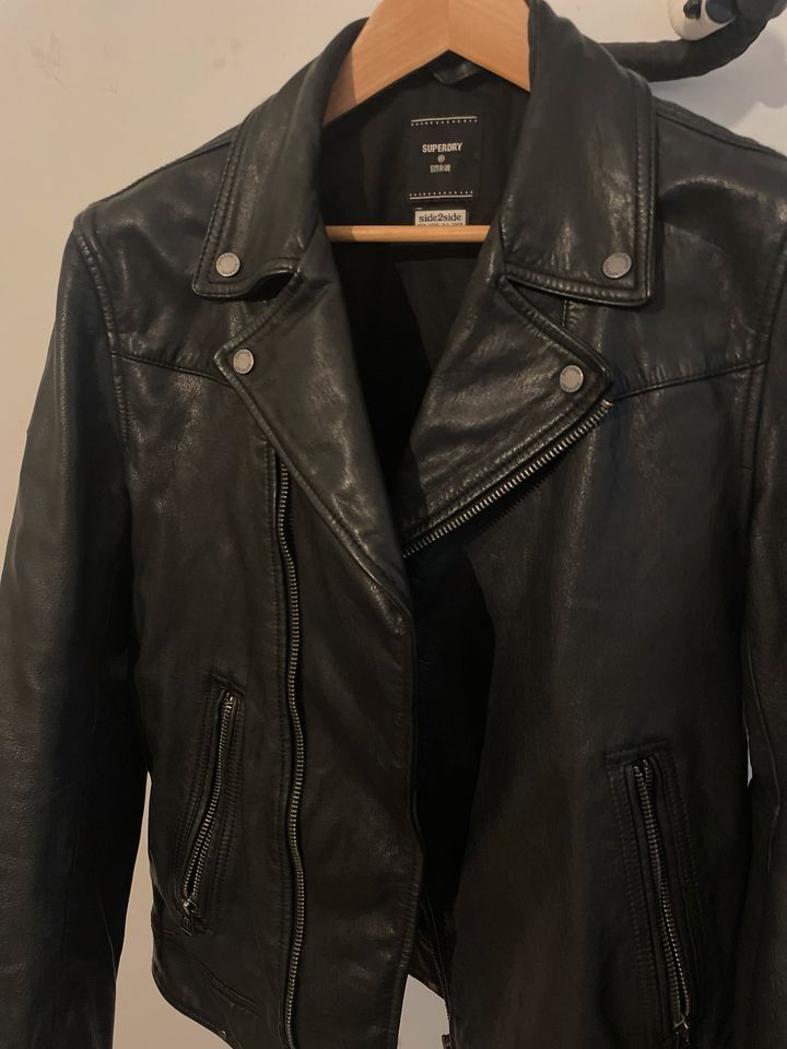 Leather jacket Superdry Size: S in Berlin