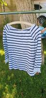 Orsay Langarmshirt dreiviertelarm weiß dunkelblau gestreift 36 Baden-Württemberg - Achern Vorschau
