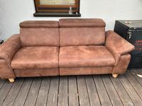 Sofa, Couch, 3-Sitzer braun, fleckresistent Thüringen - Großlöbichau Vorschau