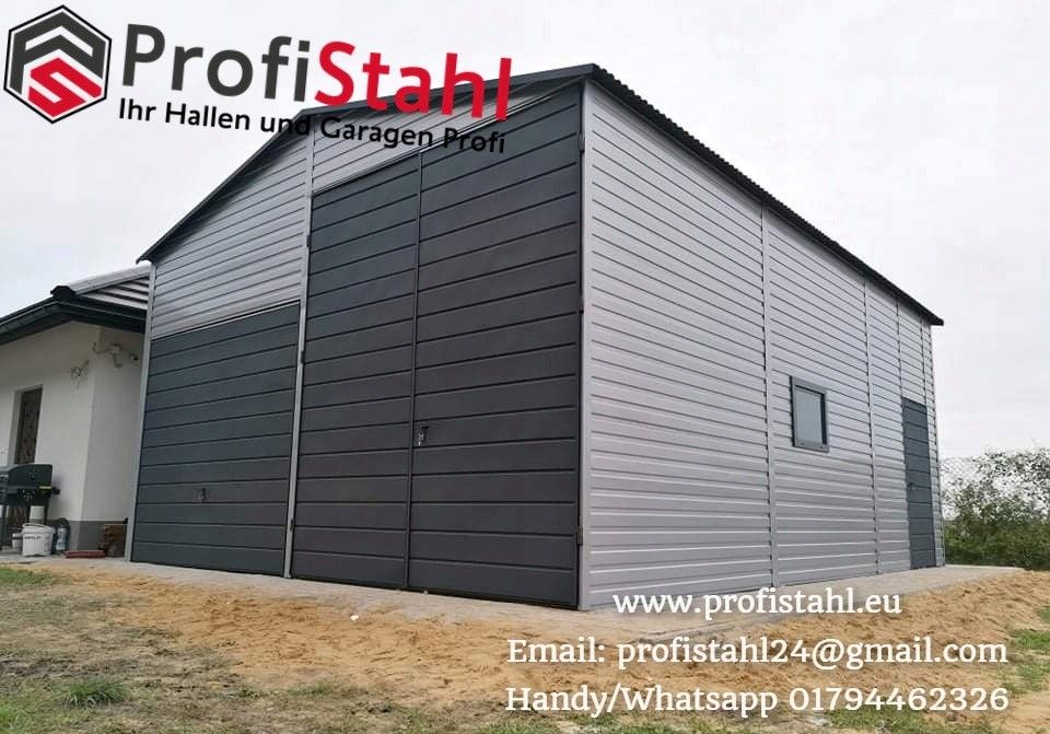 Wohnmobilgarage 6x8x3,3Hebebühne Fertiggarage Kalthalle VERZINKT in Braunschweig