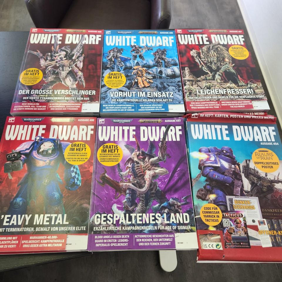 Warhammer Games Workshop White Dwart 6 verschiedene Hefte in Hameln