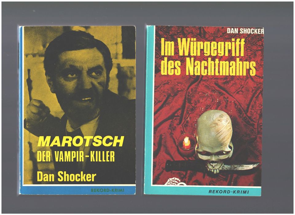 8 x Dan Shocker Leihbücher (SC) vom Rekord Verlag in Petersberg