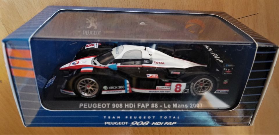 Peugeot 908 HDi FAP #8 Le Mans 2007 Modell Auto in Hayn