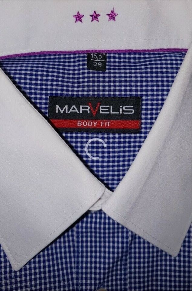 3 Neu Businesshemde Hemd von Marvelis & Olymp Bügelfrei Body Fit in Mehlbach