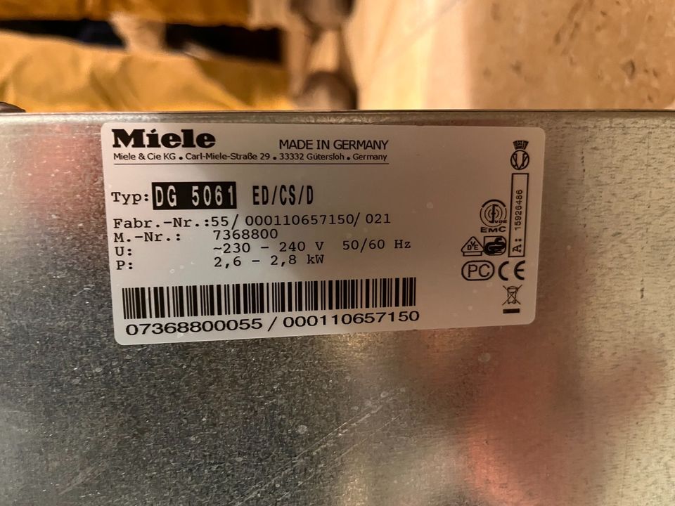 Dampfgarer Einbau Miele Einbaudampfgarer DG5061 in Senden