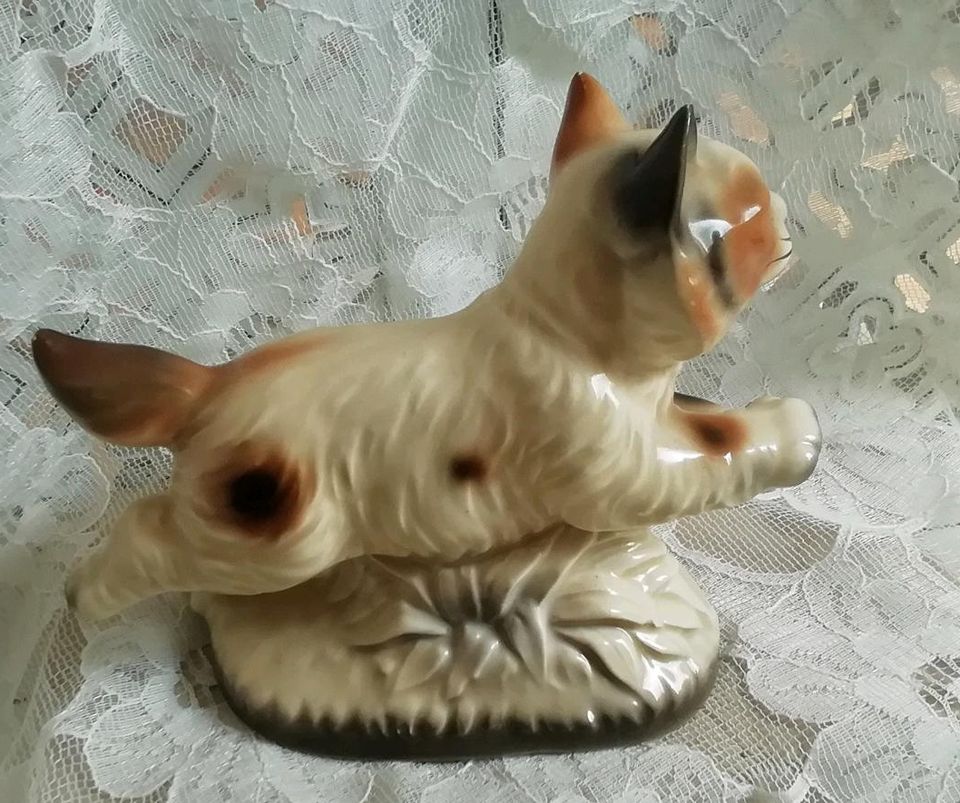 ❤️Vintage Katze Figur Porzellan Midcentury Sammler❤️ in Braunschweig