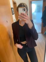 Blazer in Bordeaux mit Schößchen/Falten | H&M | Größe 36 Bayern - Schwabmünchen Vorschau