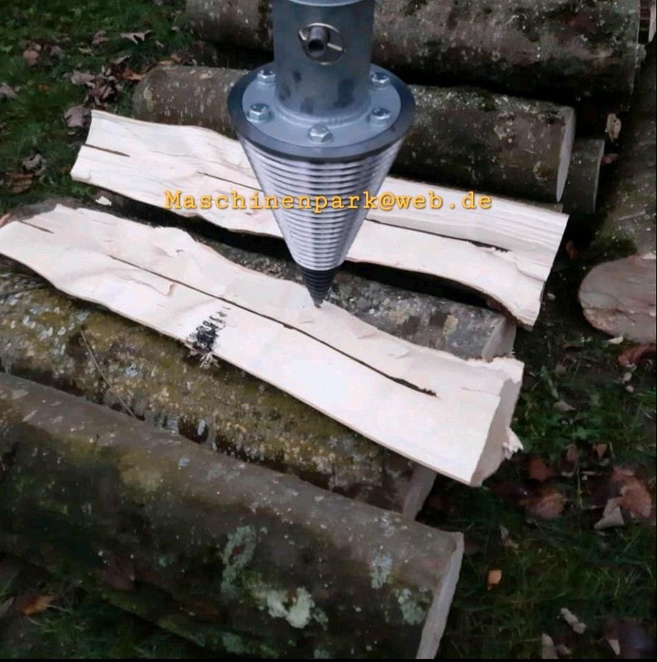 ✅️ 37cm Länge / Kegeldrill / Drillkegel / Holzspalter / Bohrkopf in Langenneufnach