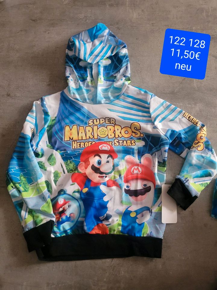 Hoodie Kapuzenpullover 122 128 Super Mario Bros. Heroes Stars in Freiburg im Breisgau