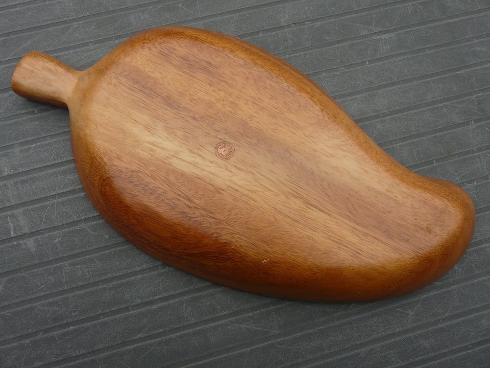 Konfektschale Obstschale Holz 18 x 35,5cm, gebraucht in Hatten