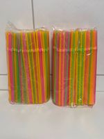 2 x 250 Strohhalme Plastik Neon Trinkhalme knickbar 22,5cm Beuel - Limperich Vorschau