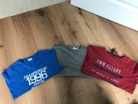 Jungen Pullis Shirts langarm 3er set grün blau rot 140 Bayern - Kronach Vorschau