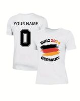 T-Shirt mit deutschen Farben. EM 2024 Deutschland mit Ihrem Namen Nordrhein-Westfalen - Euskirchen Vorschau