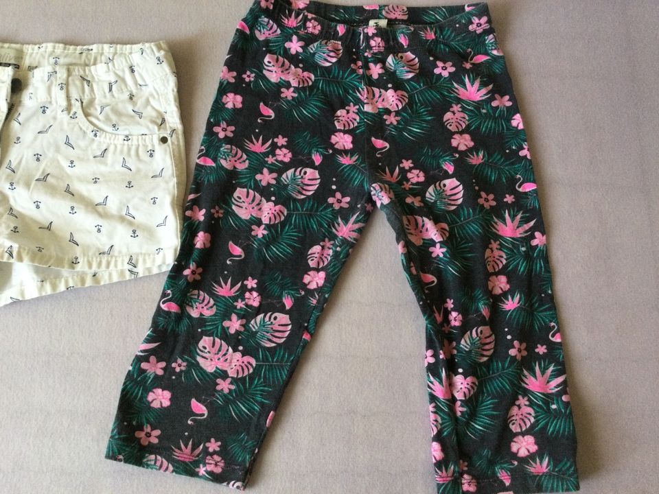 Kurze Leggings und Hose Shorts Gr. 134 140 in Kornwestheim