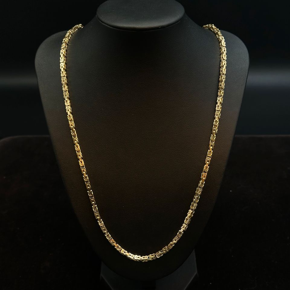 NEU Massive Königskette 585 Goldkette 14Kt Gelbgold 73cm Kantig in Thedinghausen