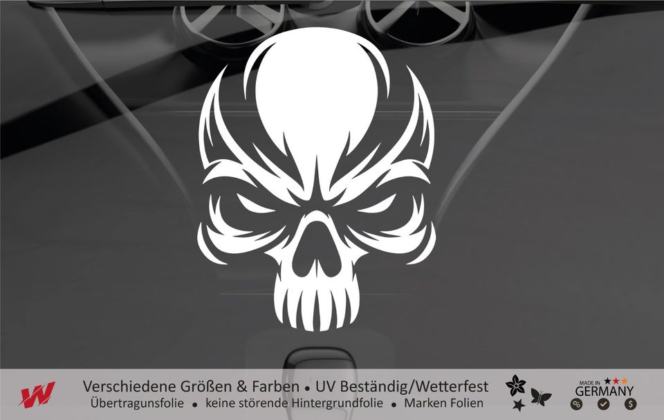 Skull | Wohnmobil, Wohnwagen, Camping, Biker Aufkleber in Viersen