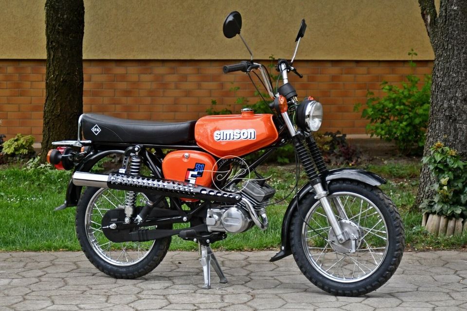 Simson S 51/E Enduro, neu aufgebaut! VAPE! 60 Kmh! Bj.1981(Nr.69) in Steinigtwolmsdorf