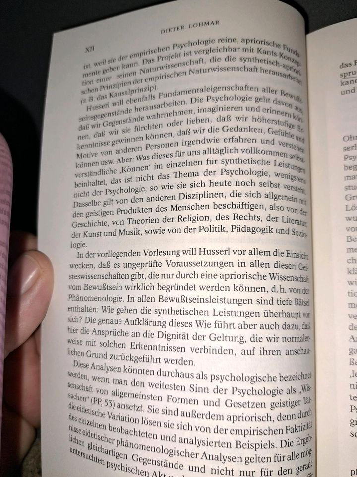 Edmund Husserl Phänomenologische Psychologie Philosophie in Berlin