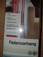 Vorhang Fadenvorgang grau champagne Gardine Vorhangschal Hessen - Offenbach Vorschau