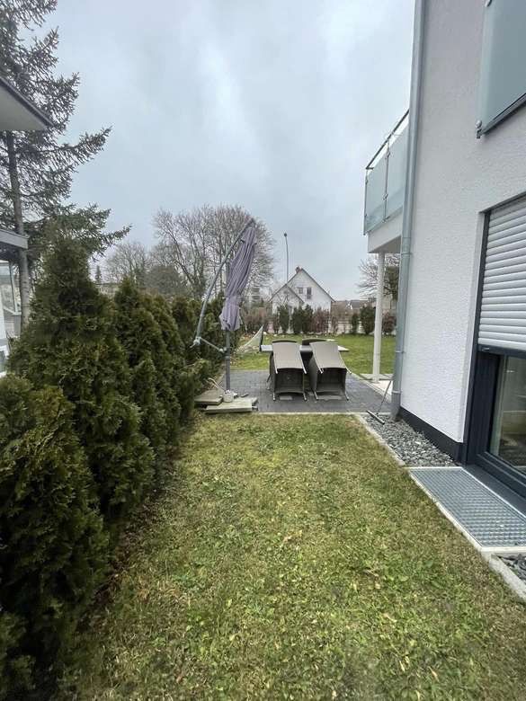 Neuwertige Luxus 3-Zimmerwohnung mit Terrasse und Garten in Neu Ulm