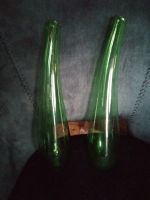 2 grüne Vasen, Glas, durchsichtig, 34 cm hoch West - Zeilsheim Vorschau