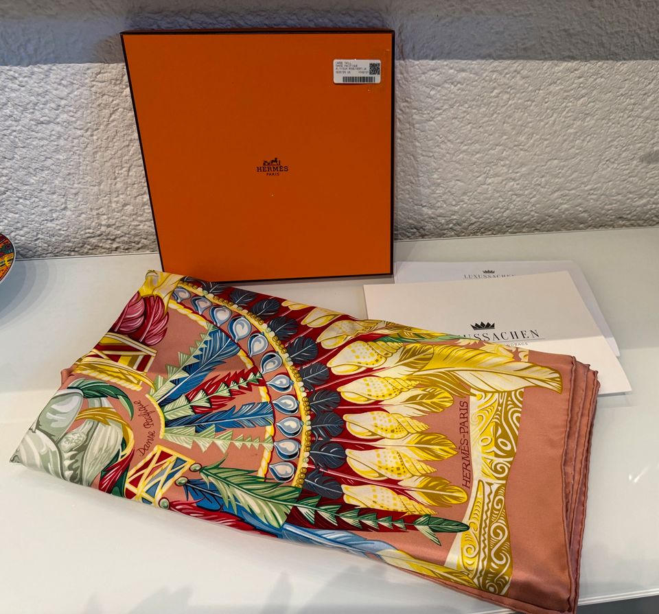 Hermès Tuch Danse Pacifique 90*90 Original 495€ mit OVP+ Rechnung in Hüffelsheim