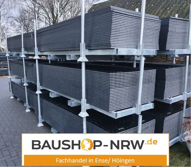 20x1000x2000 40t/m2 Fahrplatten Kunststoffplatten Bodenschutzmatte Bodenplatte Baggermatratzen Bodenschutzplatte in Ense