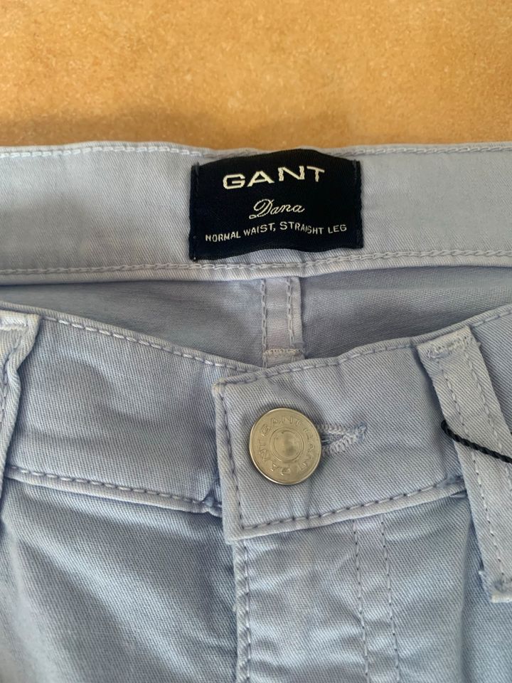 NEU Gant Damen Hose Chino Stoffhose hellblau Größe 28 in Issum