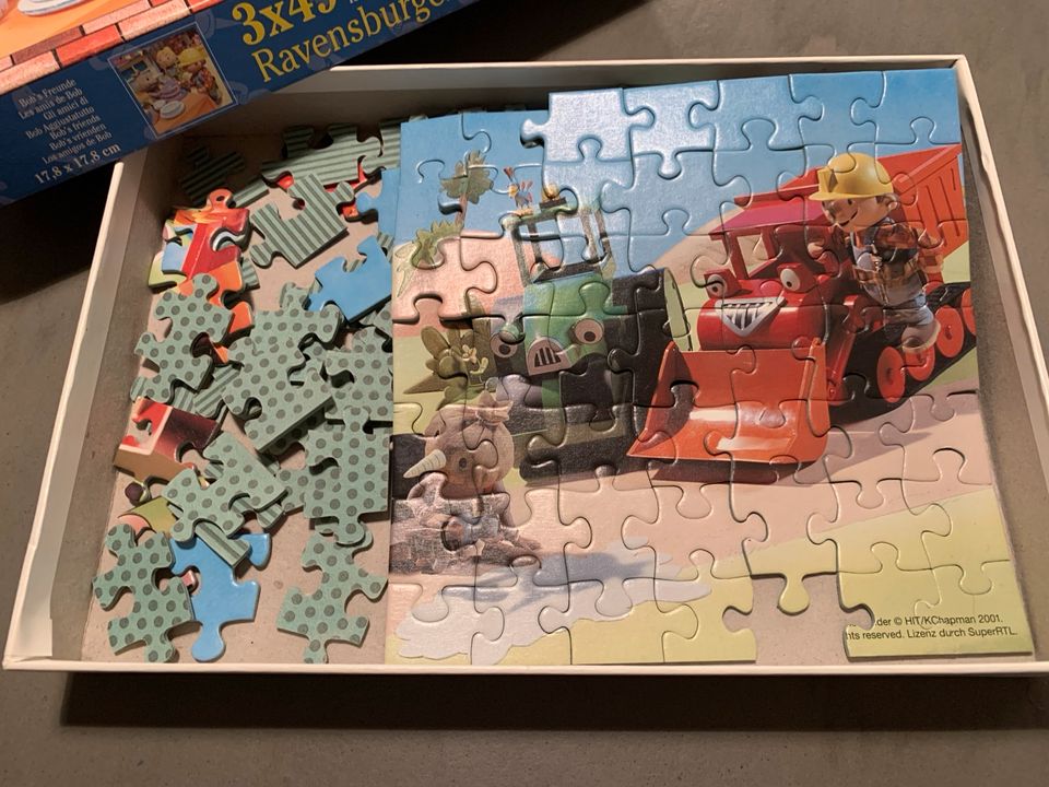 Drei Puzzle Bob der Baumeister- 3x 49 Teile in München