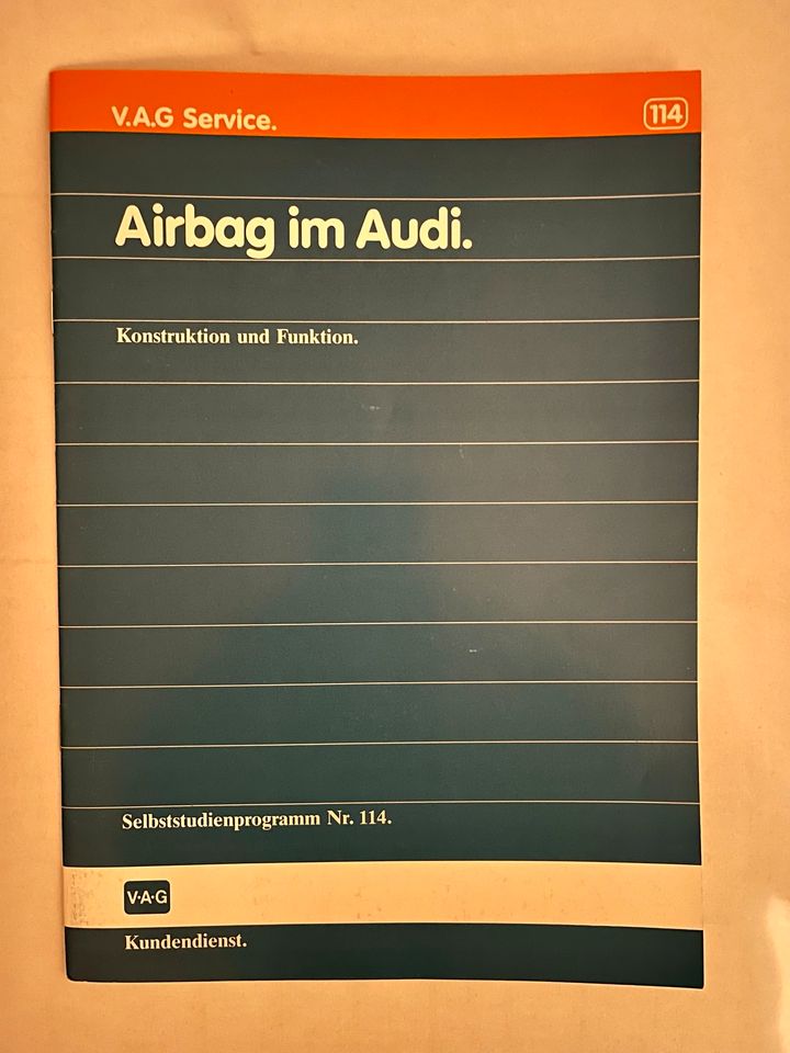 VAG Audi Selbststudienprogramm Nr. 114 Airbag im Audi in Stadtlohn