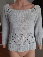 superschöner Sommer-Pullover aus Bändchengarn, Gr. 40, Handarbeit Köln - Porz Vorschau